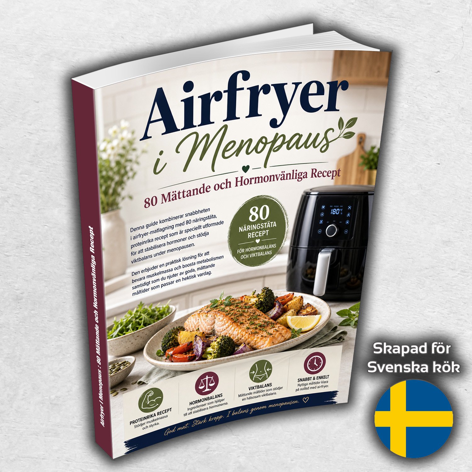 Airfryer i Menopaus : 80 Mättande och Hormonvänliga Recept