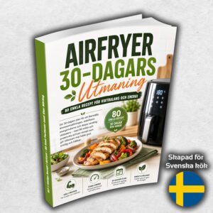 Airfryer 30-Dagars Utmaning : 80 Enkla Recept för Viktbalans och Energi
